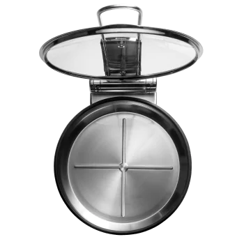 Degrenne Evento Chafing Dish Miror Finish Without Insert - Ø35.5 x p 41 x h 15 cm - Ø14'' x d 16'' 1/8 x h 5 ''7/8