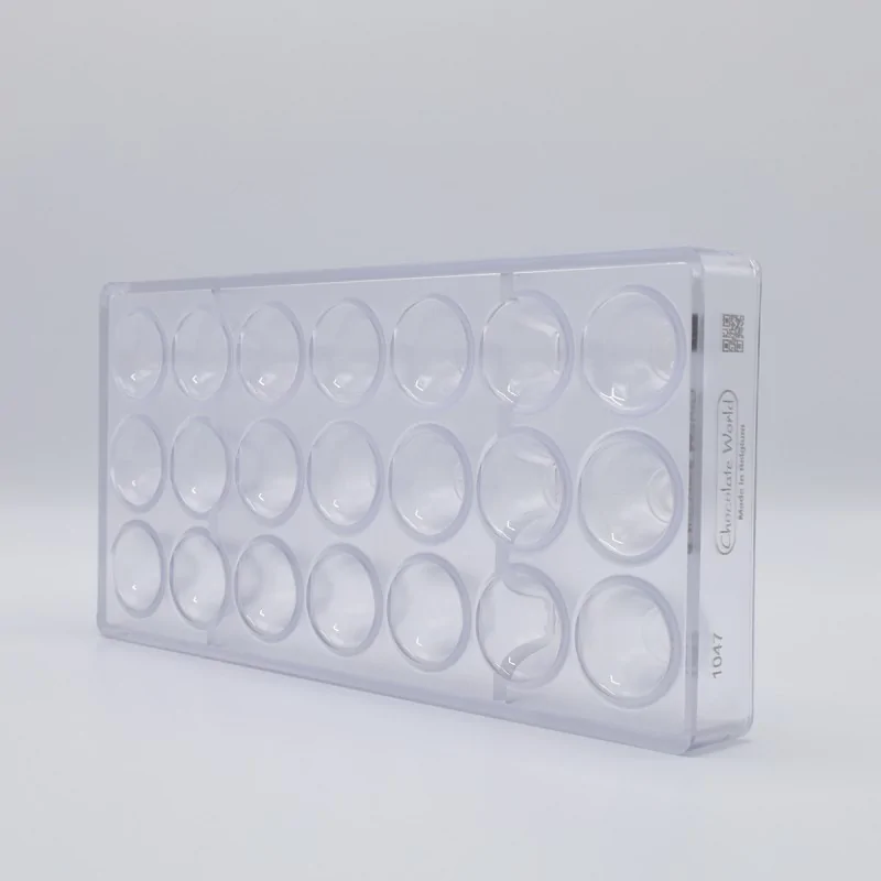 Polycarbonate Bell Chocolate Mold - 31 mm x 31 mm x 27 mm - 12 gr - 21 Cavity Polycarbonate Bell Chocolate Mold - 31 mm x 31 mm x 27 mm - 12 gr - 21 Cavity