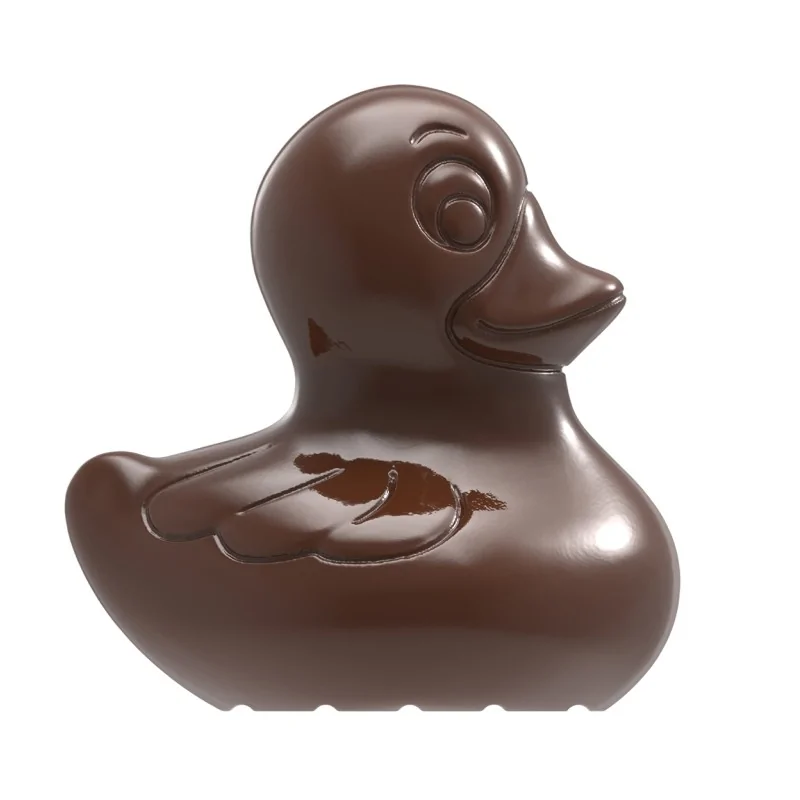 Polycarbonate Fairground Duck Chocolate Mold - 34 mm x 35 mm x 14 mm - 12 gr - 18 Cavity Polycarbonate Fairground Duck Chocolate Mold - 34 mm x 35 mm x 14 mm - 12 gr - 18 Cavity