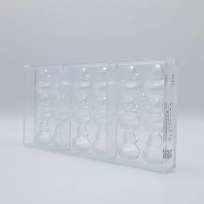 Polycarbonate Fairground Duck Chocolate Mold - 34 mm x 35 mm x 14 mm - 12 gr - 18 Cavity Polycarbonate Fairground Duck Chocolate Mold - 34 mm x 35 mm x 14 mm - 12 gr - 18 Cavity