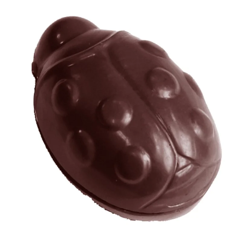Polycarbonate Ladybug Chocolate Mold - 38 mm x 24 mm x 19 mm - 24 Cavity Polycarbonate Ladybug Chocolate Mold - 38 mm x 24 mm x 19 mm - 24 Cavity