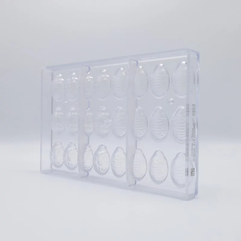 Polycarbonate Ladybug Chocolate Mold - 38 mm x 24 mm x 19 mm - 24 Cavity Polycarbonate Ladybug Chocolate Mold - 38 mm x 24 mm x 19 mm - 24 Cavity