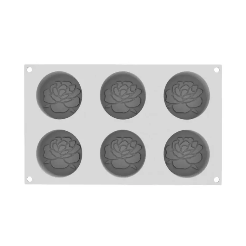 Silikomart Professional Valentine 110 Entremet Pastry Mold - ø70 h 30 mm - 110 ml - 6 Cavity Silikomart Professional Valentine 110 Entremet Pastry Mold - ø70 h 30 mm - 110 ml - 6 Cavity