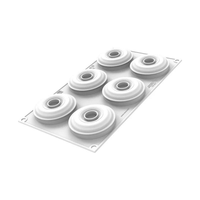 Silikomart Professional Sara 100 Single Portion Pastry Mold - 75 mm x 75 mm h 30 mm - 100 ml - 6 Cavity Silikomart Professional Sara 100 Single Portion Pastry Mold - 75 mm x 75 mm h 30 mm - 100 ml - 6 Cavity