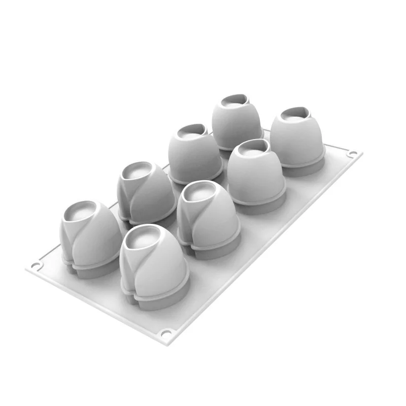 Silikomart Professional Taki 100 Single Portion Pastry Mold - ø50 mm x h 70 mm - 100 ml - 8 Cavity Silikomart Professional Taki 100 Single Portion Pastry Mold - ø50 mm x h 70 mm - 100 ml - 8 Cavity