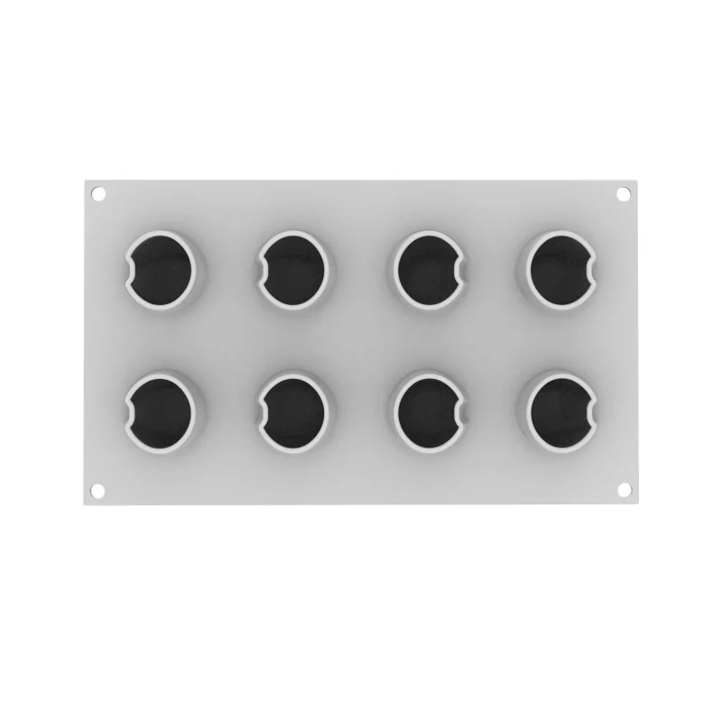 Silikomart Professional Taki 100 Single Portion Pastry Mold - ø50 mm x h 70 mm - 100 ml - 8 Cavity Silikomart Professional Taki 100 Single Portion Pastry Mold - ø50 mm x h 70 mm - 100 ml - 8 Cavity