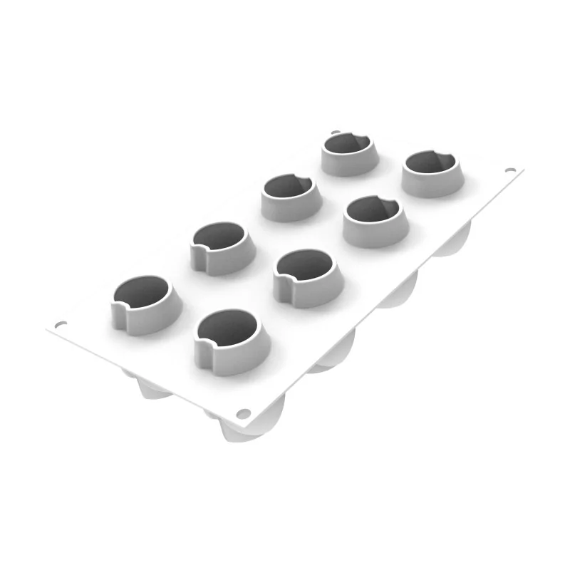 Silikomart Professional Taki 100 Single Portion Pastry Mold - ø50 mm x h 70 mm - 100 ml - 8 Cavity Silikomart Professional Taki 100 Single Portion Pastry Mold - ø50 mm x h 70 mm - 100 ml - 8 Cavity