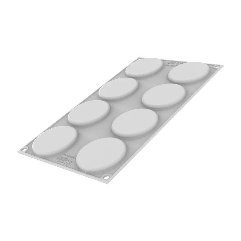 Silikomart Professional Macaron 110 Single Portion Pastry Mold - ø65 mm x h 40 mm - 110 ml - 8 Cavity Silikomart Professional Macaron 110 Single Portion Pastry Mold - ø65 mm x h 40 mm - 110 ml - 8 Cavity