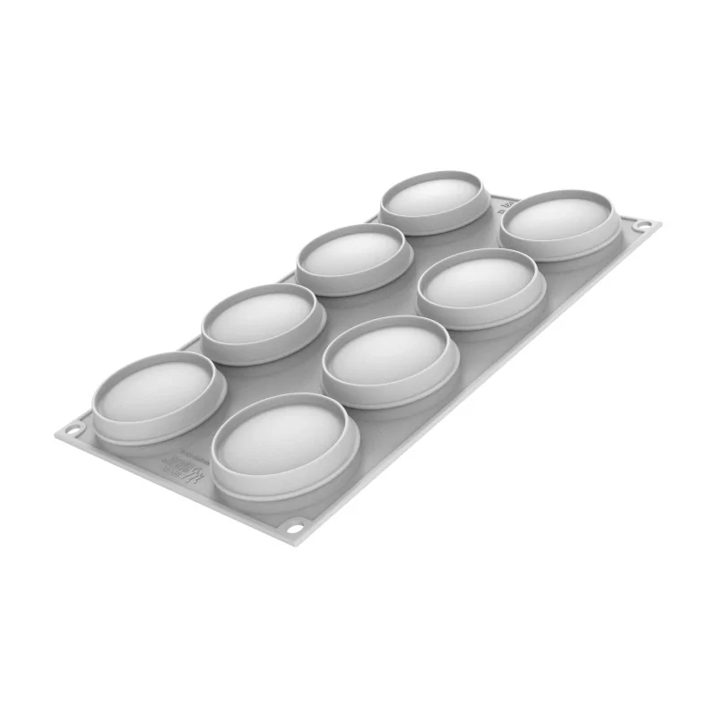 Silikomart Professional Macaron 110 Single Portion Pastry Mold - ø65 mm x h 40 mm - 110 ml - 8 Cavity Silikomart Professional Macaron 110 Single Portion Pastry Mold - ø65 mm x h 40 mm - 110 ml - 8 Cavity