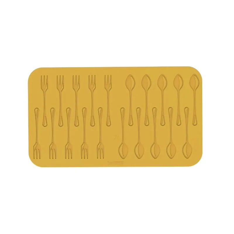 Silikomart Professional Silverware Utensils Decoration Mold - 140 mm x 26.6 mm x h 2.2 mm Silikomart Professional Silverware Utensils Decoration Mold - 140 mm x 26.6 mm x h 2.2 mm
