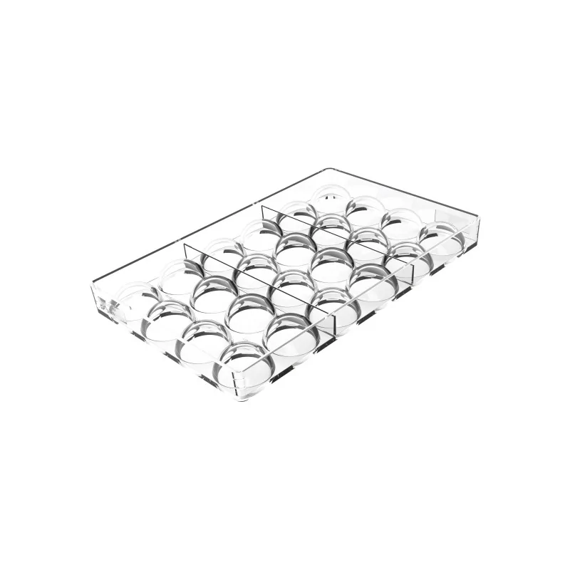 Silikomart Professional Polycarbonate Kit Semisphera 02 Chocolate Mold - Ø35mm x h 18 mm - 12ml - 24 Cavity Silikomart Professional Polycarbonate Kit Semisphera 02 Chocolate Mold - Ø35mm x h 18 mm - 12ml - 24 Cavity
