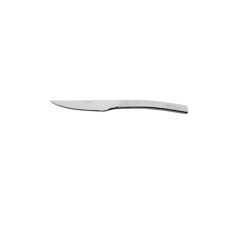 Degrenne Astree Cisele Stainless Steel Steak Knife Solid Handle Serrated 228 mm - 9 '' - Pack of 12 Degrenne Astree Cisele Stainless Steel Steak Knife Solid Handle Serrated 228 mm - 9 '' - Pack of 12