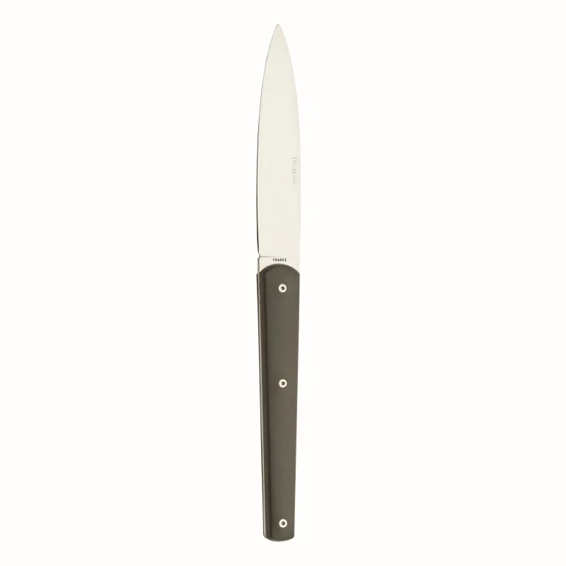 Degrenne Mirage Anthracite Stainless Steel Mirage Black Table/Steak Knive 230 mm - 9 ''1/16 - Pack of 6