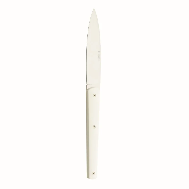 Degrenne Mirage Blanc Stainless Steel Mirage White Table/Steak Knife 230 mm - 9 ''1/16 - Pack of 6 Degrenne Mirage Blanc Stainless Steel Mirage White Table/Steak Knife 230 mm - 9 ''1/16 - Pack of 6