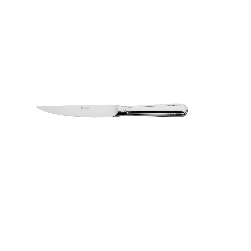 Degrenne Florencia Stainless Steel Steak Knife Straight Hollow Handle Serrated 239 mm - 9 ''7/16 - Pack of 12 Degrenne Florencia Stainless Steel Steak Knife Straight Hollow Handle Serrated 239 mm - 9 ''7/16 - Pack of 12