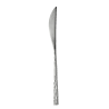 Degrenne Fuse Martele Stainless Steel Table Knife Solid Handle Serrated 215 mm - 8''7/16 - Pack of 12