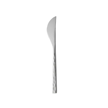 Degrenne Fuse Martele Stainless Steel Butter Spreader 165 mm - 6 ''1/2 - Pack of 12