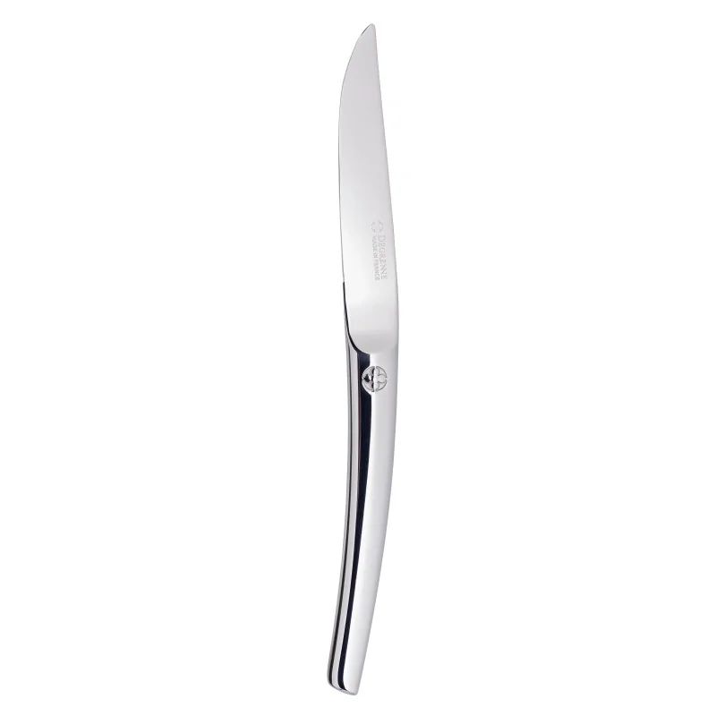 Degrenne Le Phil Stainless Steel Table / Steak Knife Non Serrated Blade Solid Handle 237 mm - 9 ''5/16 - Pack of 12 Degrenne Le Phil Stainless Steel Table / Steak Knife Non Serrated Blade Solid Handle 237 mm - 9 ''5/16 - Pack of 12