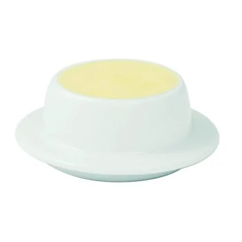 Degrenne Newport Butter Dish Base Porcelain - Ø1'' 15/16 x 1'' 1/4