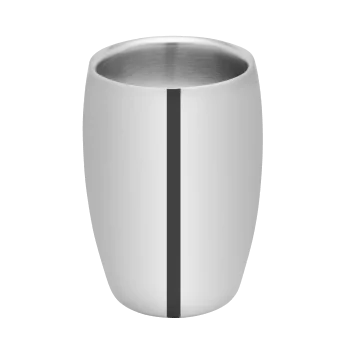 Degrenne Newport Curved Double Wall Wine Cooler Stainless Steel Mirror Finish - Ø13.9 x h 19.8 cm - Ø5'' 1/2 x h 7'' 13/16