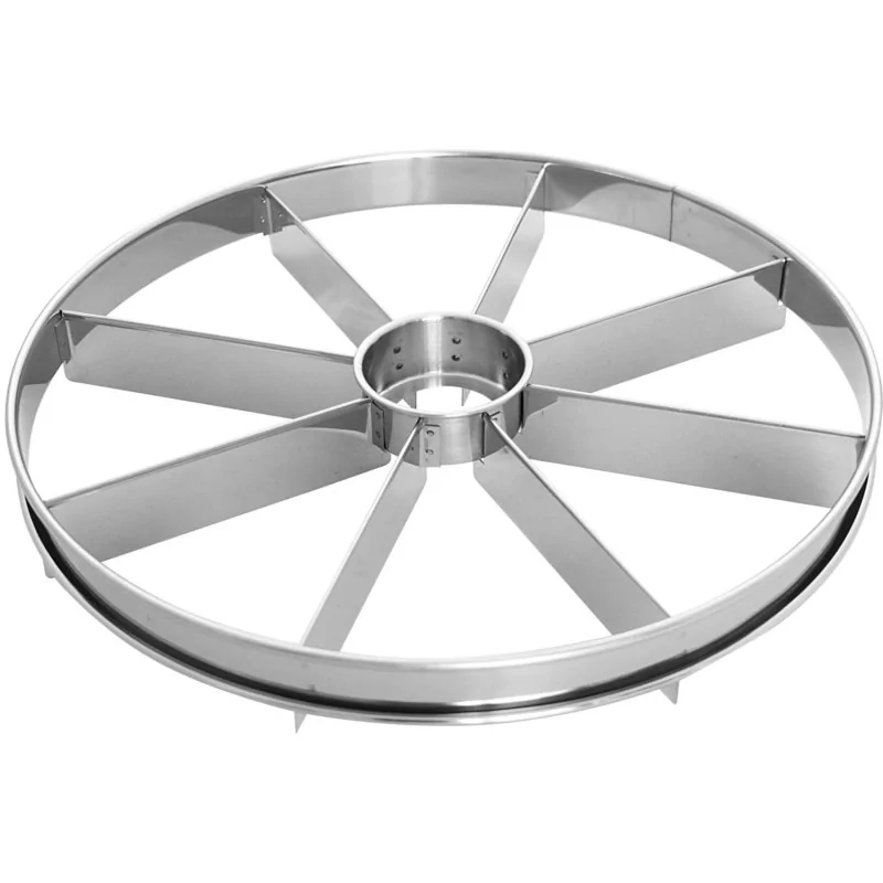 Stainless Steel Cake Cutting Divider - 8 Slices - 330mm diameter x h 45 mm