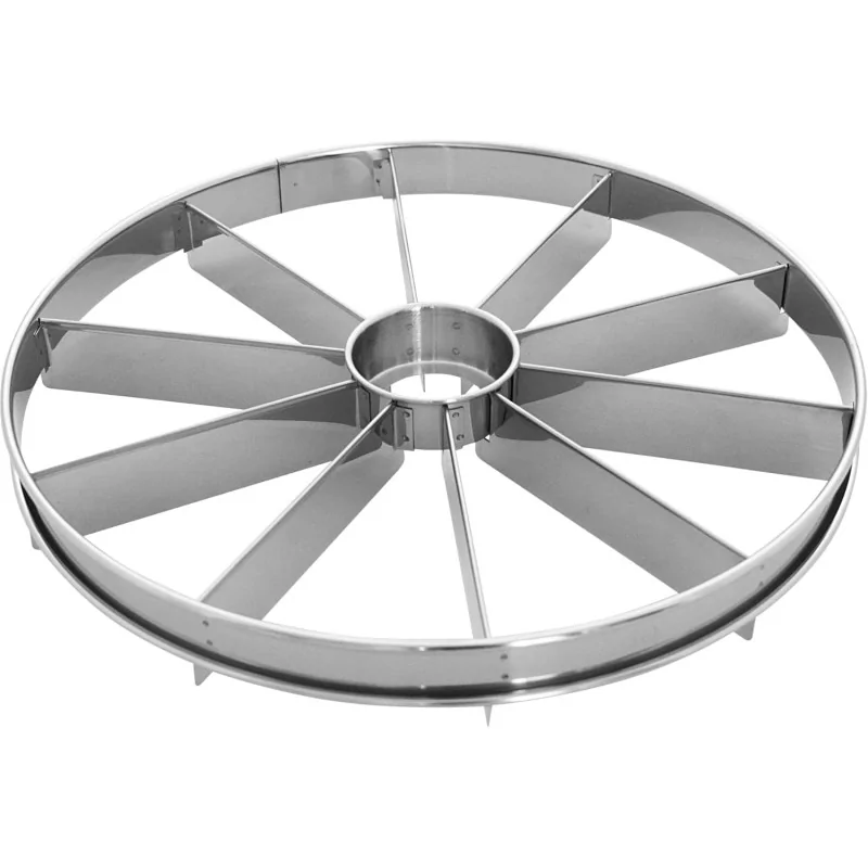 Stainless Steel Cake Cutting Divider - 10 Slices - 330mm diameter x h 45 mm Stainless Steel Cake Cutting Divider - 10 Slices - 330mm diameter x h 45 mm