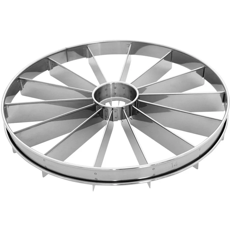 Stainless Steel Cake Cutting Divider - 14 Slices - 330mm diameter x h 45 mm Stainless Steel Cake Cutting Divider - 14 Slices - 330mm diameter x h 45 mm
