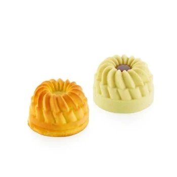 Silikomart Professional Pleincoeur Round 142 Single Portion Pastry Mold - ⌀70 mm x h 48 mm - 142ml - 6 Cavity