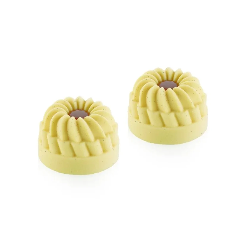 Silikomart Professional Pleincoeur Round 142 Single Portion Pastry Mold - ⌀70 mm x h 48 mm - 142ml - 6 Cavity