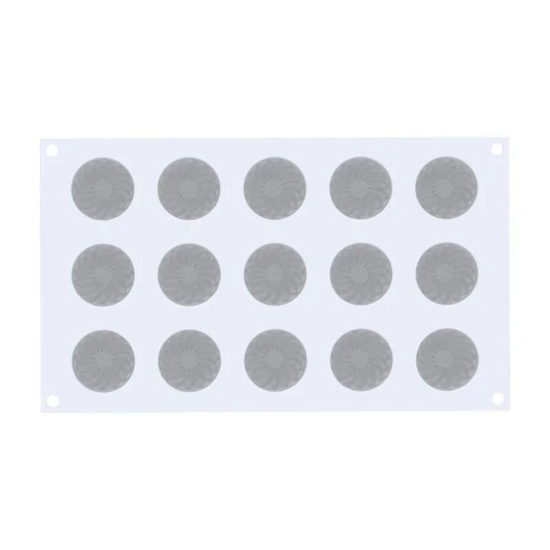 Silikomart Professional Pleincoeur Round 27 Mini Portion Pastry Mold - ⌀40 mm x h 27 mm - 27ml - 15 cavity Silikomart Professional Pleincoeur Round 27 Mini Portion Pastry Mold - ⌀40 mm x h 27 mm - 27ml - 15 cavity
