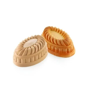 Silikomart Professional Pleincoeur Oval 665 Entremet Mold - 176 mm x 104 mm x h 60 mm - 665ml