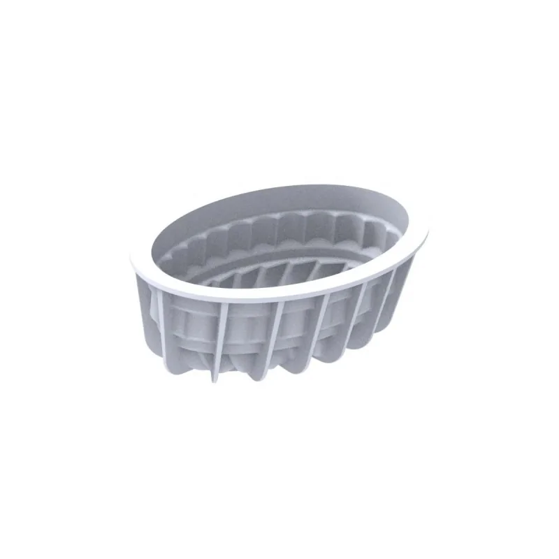 Silikomart Professional Pleincoeur Oval 665 Entremet Mold - 176 mm x 104 mm x h 60 mm - 665ml Silikomart Professional Pleincoeur Oval 665 Entremet Mold - 176 mm x 104 mm x h 60 mm - 665ml