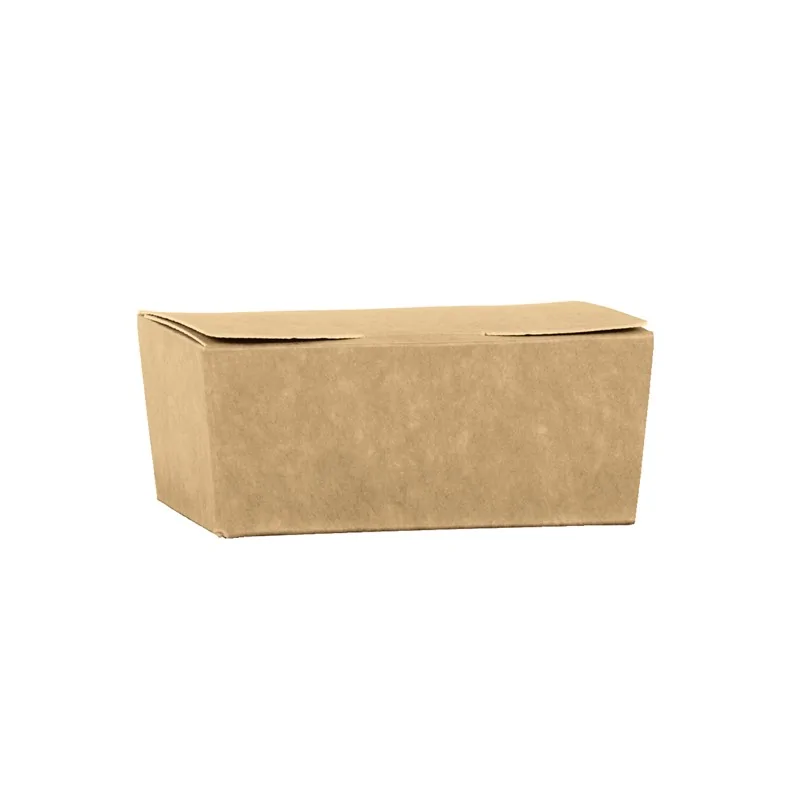 Natural Kraft Ballotin Favor Gift Box - 115 mm x 75 mm x h 50 mm - 50 pcs
