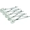 Expandable Multi-Cut 5 Wheel Dough Divider - 55 mm Diameter - 10 to 125 mm Strip - Mallard Ferriere