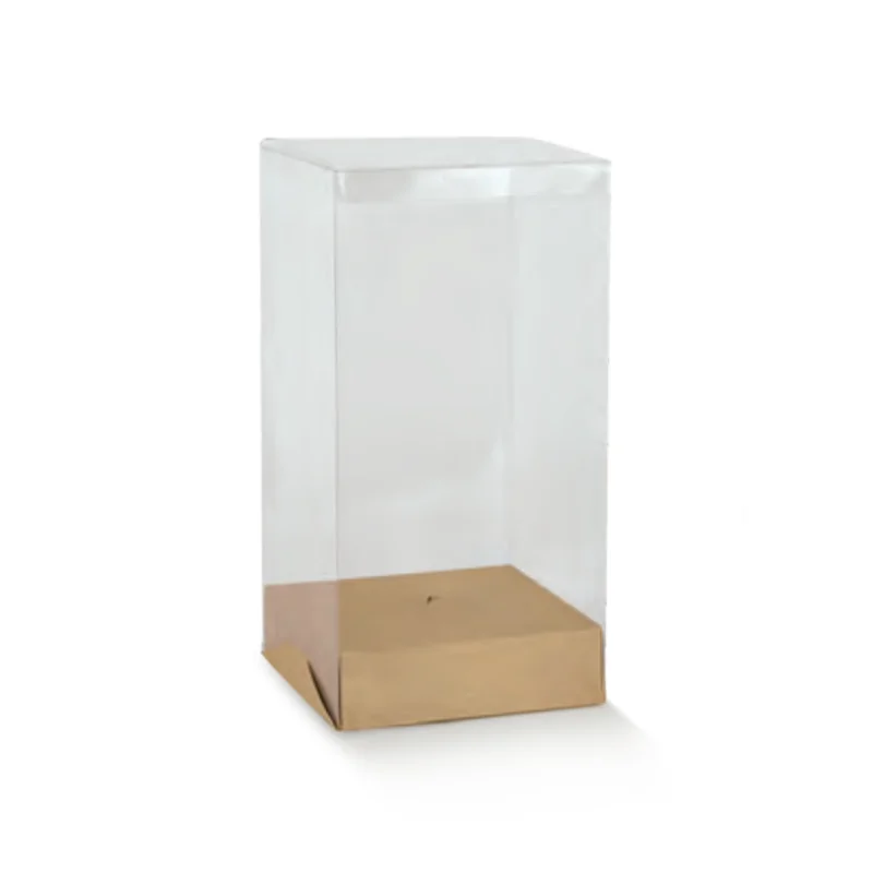 Transparent Confectionery Box For Candy And Chocolates Thick Base - 150 mm x 150 mm x 250 mm - Pack of 25