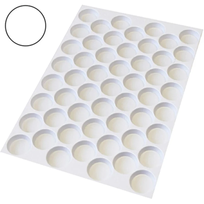 Plastic Plain Round Cutting Sheet - Ø 53 mm - 53 indents Plastic Plain Round Cutting Sheet - Ø 53 mm - 53 indents