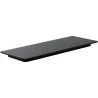 Black Melamine Cake Display Plate - 400 mm x 150 mm x h 20 mm