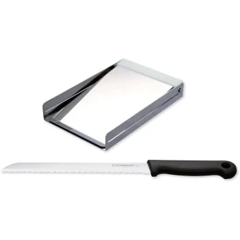 Stainless Steel Pretzel Cutting Set with Knife