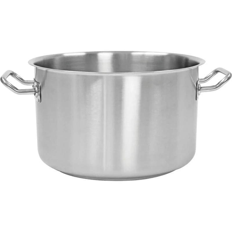 Stainless Steel High Casserole Pot - Ø 360 mm x h 220 mm - 21 L