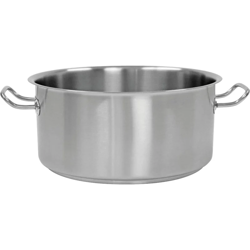 Stainless Steel Low Casserole Pot - Ø 320 mm x h 150 mm - 12 L Stainless Steel Low Casserole Pot - Ø 320 mm x h 150 mm - 12 L