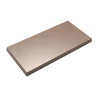 Thermoformed Polycarbonate Chocolate Tablet Mold - Tablet CV-1025 - 141 mm x 71 mm x 7 mm - 80 gr - 3 cavities
