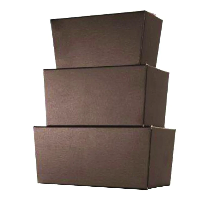 Premium Matte Ballotin Moka Brown Gold Inside Cardboard Boxes N°2 - 110 mm x 60 mm x 58 mm - 250 gr - Pack of 50
