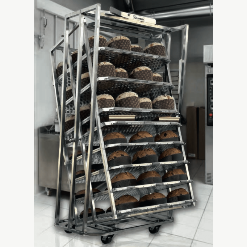 Smart Panettone Rotating Baking Rack with Anti-Unhooking Adjustable Guide 18'' x 26''