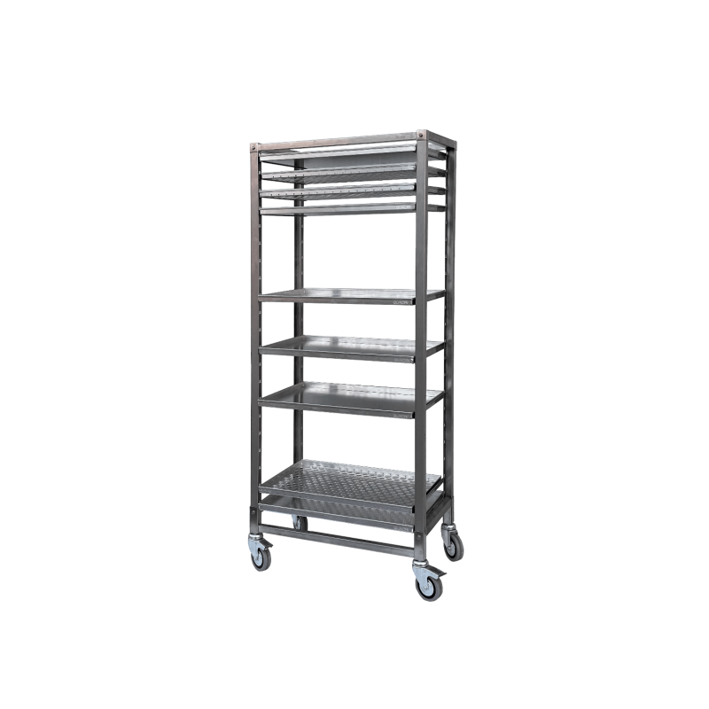 Smart Tray Trolley with Adjustable Guides and Anti-Release System - 18'' x 26'' Smart Tray Trolley with Adjustable Guides and Anti-Release System - 18'' x 26''