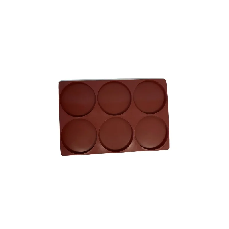 SILMAE Professional SiliconeEntremet Insert Pastry Mold - Cylinder - Ø 189 mm x 18 mm – 505 ml - 6 cavity