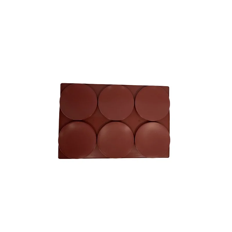 SILMAE Professional SiliconeEntremet Insert Pastry Mold - Cylinder - Ø 189 mm x 18 mm – 505 ml - 6 cavity