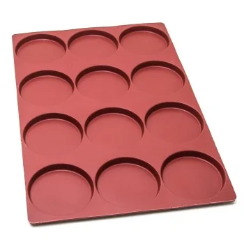 SILMAE Professional Entremet Insert Silicone Pastry Mold - Ø 124 mm x 15 mm – 172 ml - 12 cavity