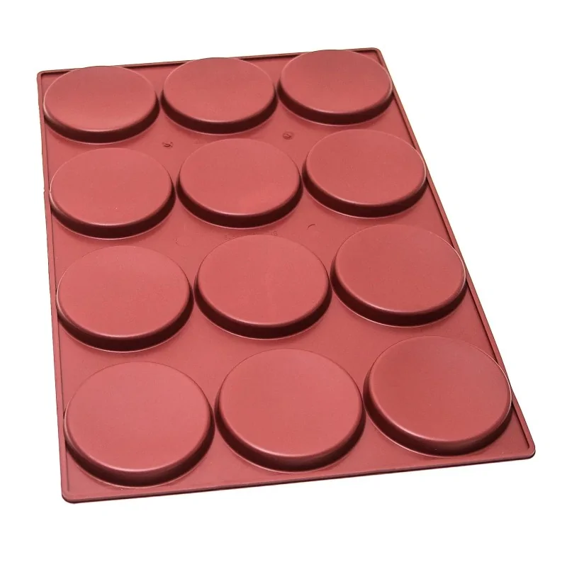 SILMAE Professional Entremet Insert Silicone Pastry Mold - Ø 124 mm x 15 mm – 172 ml - 12 cavity