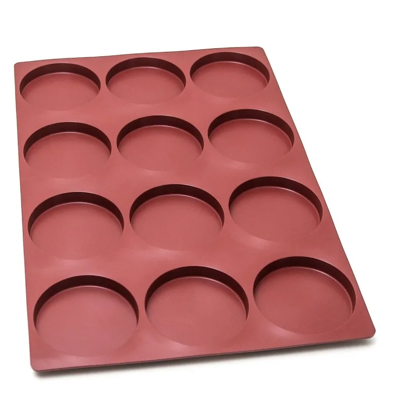 SILMAE Professional Entremet Insert Silicone Pastry Mold - Ø 120 mm x 18 mm – 200 ml - 12 cavity