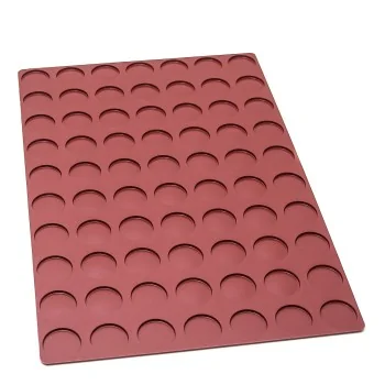SILMAE Professional Florentine Silicone Pastry Mold - Ø 45 mm x 4 mm – 6.3 ml - 70 cavity